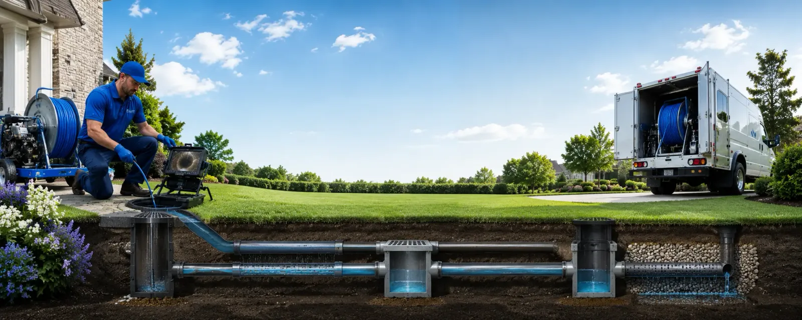 Outdoor drain cleaning information for Greenport, NY